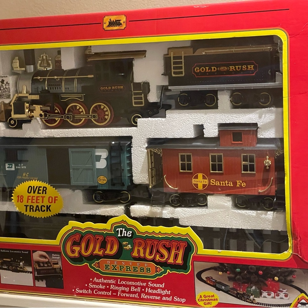 Vintage 1996 Gold Rush Express Train Set Number